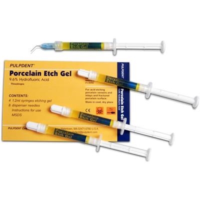 Pulpdent - Porcelain Etch Gel Kit (4) x 1.2mL Syringes