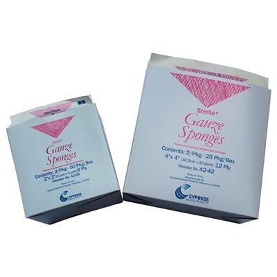 Pro Advantage - Sterile Gauze 4x4 8Ply 2S 25/Tr 24/Tr/Case