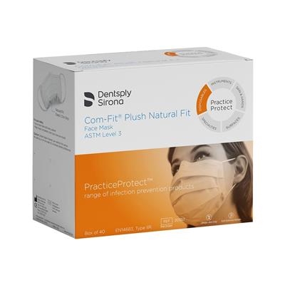 Dentsply Sirona - Com-Fit Plush Natural Fit ASTM Level 3 Earloop Mask