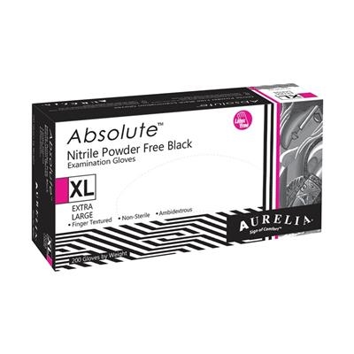 Aurelia - Aurelia Absolute Black Nitrile Powder Free Exam Gloves