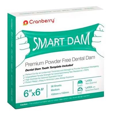 Cranberry - SmartDam Latex Unscented Dental Dam