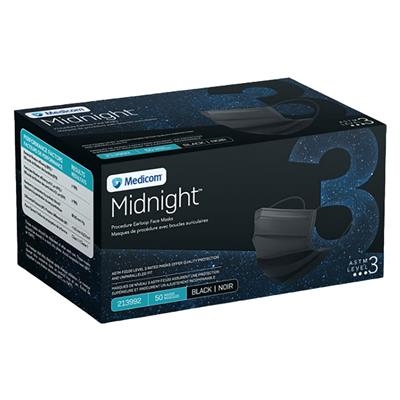 Medicom - Midnight ASTM Level 3 Earloop Mask
