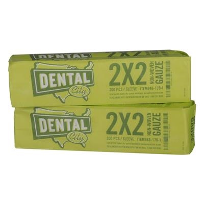 Dental City - 2x2 Non-Woven Gauze 35gm 200/Sleeve