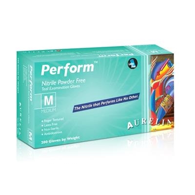 Aurelia - Perform Teal Nitrile Powder Free Exam Gloves