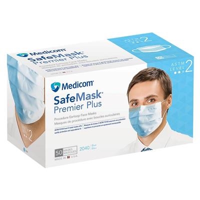 Medicom - Safe+Mask Premier ASTM Level 1 Earloop Mask