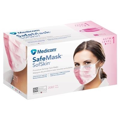 Medicom - Safe+Mask SofSkin ASTM Level 1 Earloop Mask
