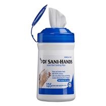Pdi - Sani-Hands ALC Hand Sanitizer Wipes 6x7.5 Canister 135Ct