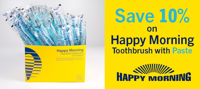 Hager Happy Morning Disposable Toothbrushes 10% Off