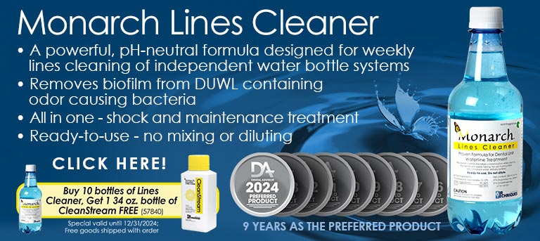 Monarch Lines Waterline Cleaner Buy 10, get 1 bottle of CleanStream Evacuation System Cleaner free