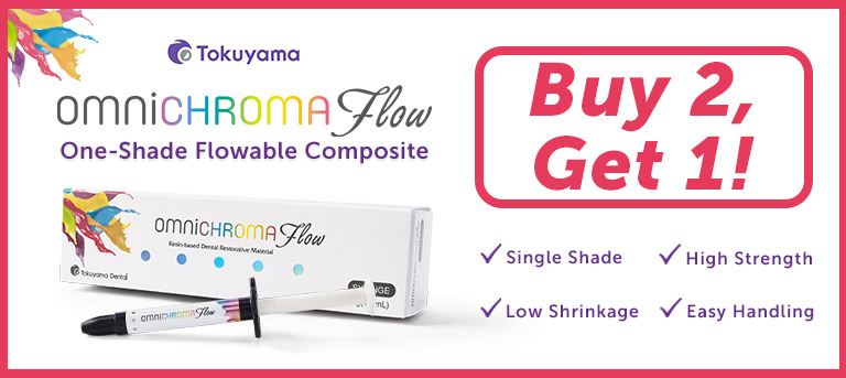Tokuyama Omnichroma Flow Syringe Flowable Composite Buy 2 Get 1 Free!