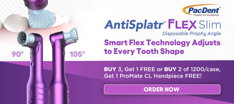 Buy 3 Get 1 Free. Pac-Dent AntiSplater Flex Slim Phrophy Angles