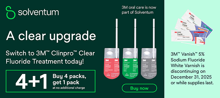Solventum 3M Clinpro Clear Fluoride Buy 4 Get 1 Free A Clear Upgrade