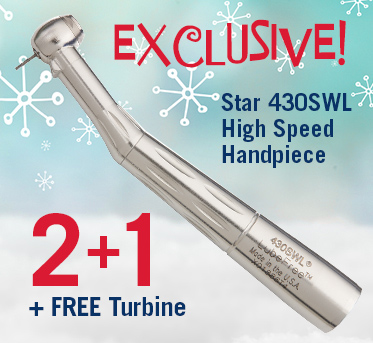 EXCLUSIVE! Star 430WL High Speed Handpiece 2 + 1 + FREE Turbine