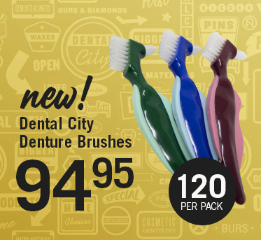 NEW! Dental City Denture Brushes $94.95 120 per pack.