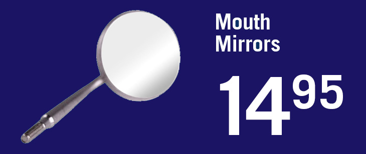 $14.95 Front Surface Mouth Mirrors