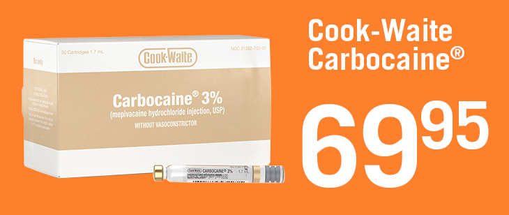 $69.95 Cook-Waite Carbocaine