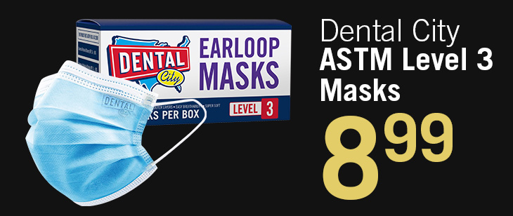 Dental City ASTM Level 3 Earloop Mask $8.99