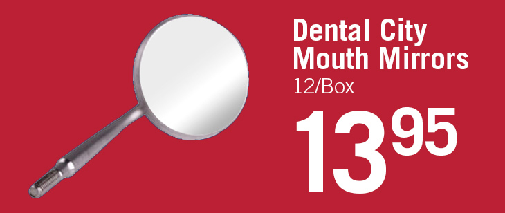 $13.95 Dental City Mouth Mirrors 12 per Box