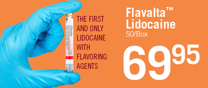 $69.95 Flavalta&trade; Lidocaine 50/Box