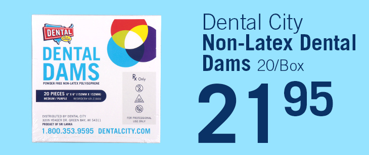 Dental City Non-Latex Dental Dams