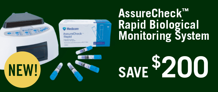 NEW! AssureCheck&trade; Rapid Biological Monitoring System Save $200!