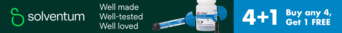 Solventum Well made Well-tested Well loved Filtek Buy any 4, Get 1 Free!